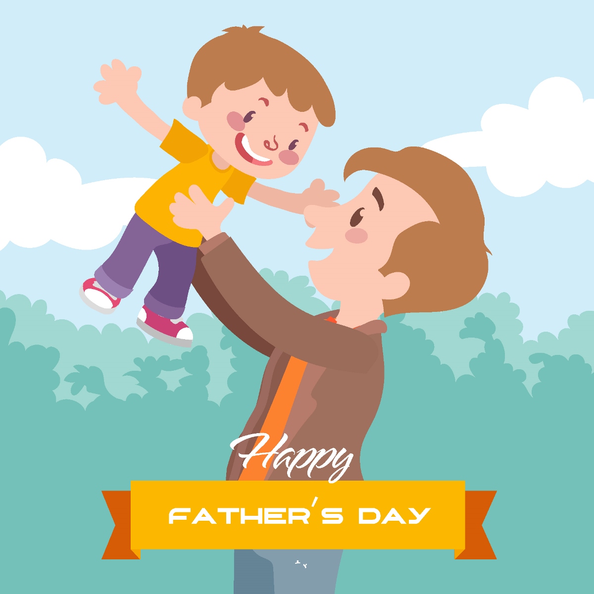 Cartoon father's Day